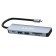 Контроллер Gembird Док-станция Type-C 6в1: USB3.1, PD100W, SD/TF, USB2.0, HDMI, кабель 16см, алюминий (UHB-D9)