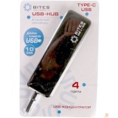USB-концентраторы 5bites HB34C-311BK Концентратор 4*USB3.0 / TYPE-C PLUG / BLACK