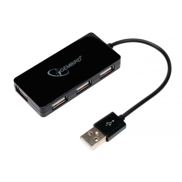Контроллер Gembird Концентратор USB 2.0 UHB-U2P4-03, 4 порта, блистер (UHB-U2P4-03)