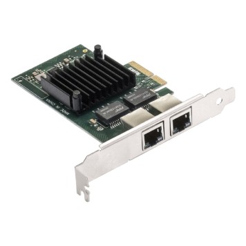 USB-концентраторы Exegate EX292506RUS Сетевой адаптер ExeGate EXE-I350-T2V2 (PCI-E x4 v2.1, порты 2xRJ45 (медные), 10/100/1000Mbps, Gigabit NIC Intel Chipset NHI350AM2)