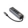 USB-концентраторы Exegate EX293987RUS USB-Хаб (концентратор) ExeGate DUB-4TC (кабель-адаптер USB Type C --> 4xUSB3.0, Plug&Play, серебристый)