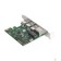 Контроллер Exegate EX283714RUS Контроллер сетевой EXE-361 PCI-E 2.0, 3*USB3.0 ext + LAN UTP 1000Mbps, раз.доп.пит.OEM)