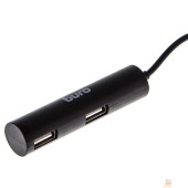 Контроллер Разветвитель USB 2.0 Buro BU-HUB4-0.5R-U2.0 4порт. черный