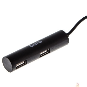 Контроллер Разветвитель USB 2.0 Buro BU-HUB4-0.5R-U2.0 4порт. черный