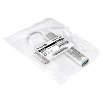 USB-концентраторы Exegate EX298168RUS USB-Хаб (концентратор) 4-в-1 ExeGate DUB-3213C (кабель-адаптер USB3.0 Type-C --> 3xUSB2.0, 1xUSB3.0, Plug&Play, Серебристый)-2