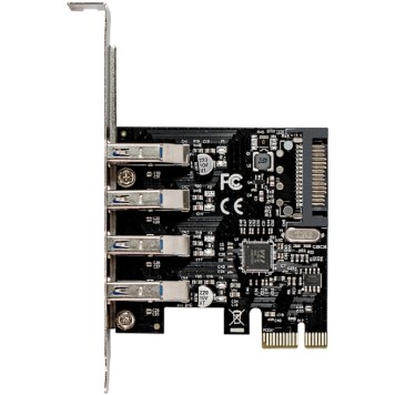 USB-концентраторы Exegate EX283716RUS Контроллер EXE-314 PCI-E 2.0, 4*USB3.0 ext, разъем доп.питания (OEM)-2