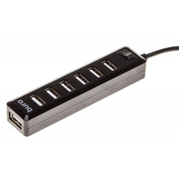 Контроллер BURO BU-HUB7-1.0-U2.0 Хаб (разветвитель) черный (436334)-2