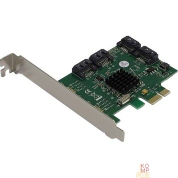 Контроллер ORIENT M9215S  PCI-Ex v2.0, SATA3.0 6Gb/s, 4int port, поддержка HDD до 8TB, Marvell 88SE9215 chipset