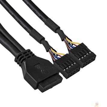 Контроллер Exegate EX289291RUS Планка USB на переднюю панель ExeGate U5H-627, 5,25