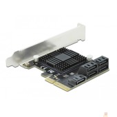 Контроллер ORIENT J585S5, Контроллер PCI-Ex4 v3.0, SATA3.0 6Gb/s, 5-port int, JMicron JMB585 chipset, oem