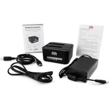 Контейнер для HDD AgeStar 3UBT6-6G Докстанция 2x2.5