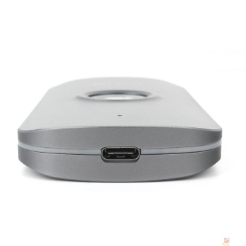 Контейнер для HDD AgeStar 31UBNVFC-GRAY Внешний корпус SSD M.2 NVME (M-Key)  , сканер отпечатка пальца, шифрование данных, алюминий, серый  (2280) {50}  (672998)-1