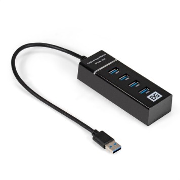 USB-концентраторы Exegate EX299788RUS USB-Хаб (концентратор) 4-в-1 ExeGate DUB-331T (кабель-адаптер USB3.0 --> 3xUSB2.0, 1xUSB3.0, Plug&Play, черный)