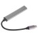 Контроллер ORIENT CU-323, Type-C USB 3.0 (USB 3.1 Gen1)/USB 2.0 HUB 4 порта: 1xUSB3.0 + 3xUSB2.0, USB штекер тип С, алюминиевый корпус, серебристый (31235)