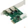 Контроллер ORIENT AM-3U2PE, Контроллер PCI-Ex1, USB 3.0 2-port ext, ASM1042 chipset, разъем доп.питания, oem (31149)