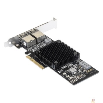 USB-концентраторы Exegate EX292507RUS Сетевой адаптер ExeGate EXE-X550-T2 (PCI-E x8 v3.0, порты 2xRJ45 (медные), 10Gb/s (10/5/2.5/1Gb/s, 100Mb/s), Server NIC Intel Chipset X550)-1