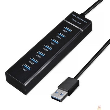 Контроллер KS-is KS-568 USB хаб 7 x USB 2.0 F в USB 3.0 Type A M с БП
