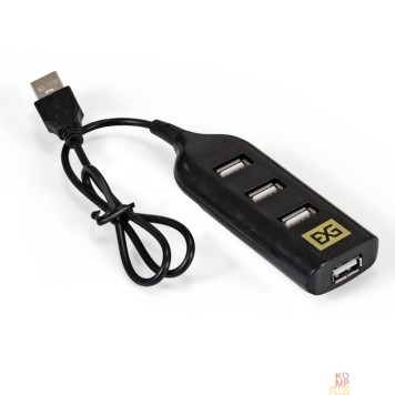 USB-концентраторы Exegate EX293976RUS USB-Хаб (концентратор) ExeGate DUB-42 (кабель-адаптер USB2.0 --> 4xUSB2.0, Plug&Play, черный)