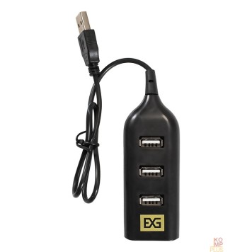 USB-концентраторы Exegate EX293976RUS USB-Хаб (концентратор) ExeGate DUB-42 (кабель-адаптер USB2.0 --> 4xUSB2.0, Plug&Play, черный)-2
