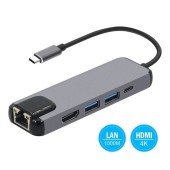 Контроллер KS-is KS-561 Док станция USB Type C 5 в 1 