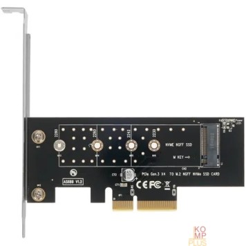 Контейнер для HDD AgeStar AS-MC01 Переходник-конвертер  для M.2 NGFF SSD в PCIe 3.0-2