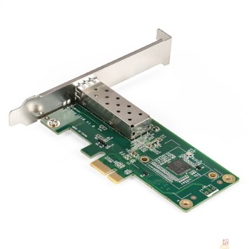USB-концентраторы Exegate EX296228RUS Сетевой адаптер ExeGate EXE-i210-F1 (PCI-E x1 v2.0, порт 1xSFP (медный), 10/100/1000Mbps, Gigabit Server NIC Intel Chipset I210-F1)-1