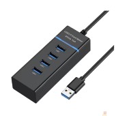 Контроллер Bion USB 3.0 концентратор, 4 порта. Поддержка Plug&Play. Длина провода 50+-3см. LED-подсветка BXP-A-USBA-MULTI-04