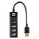 USB-концентраторы Exegate EX296923RUS USB-Хаб (концентратор) 4-в-1 ExeGate DUB-3213 (кабель-адаптер USB3.0 --> 3xUSB2.0, 1xUSB3.0, Plug&Play, черный)