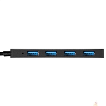 USB-концентраторы Exegate EX296929RUS USB-Хаб (концентратор) 4-в-1 ExeGate DUB-4CP/3 (кабель-адаптер USB Type C --> 4xUSB3.0, Plug&Play, черный)-2