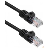 Контроллер Кабель ACD Патч-корд ACD-LPU5C-10M |ACD-LPU5C-10M| Cat5e UTP 24AWG 4Pair, 7/0.18мм CU Черный, 10м, (741838) 