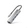 Контроллер ORIENT JK-341N, Type-C разветвитель-сетевая карта USB 3.2 Gen1 (5 Гбит/c), порты: 3xUSB-A + RJ45 Gigabit Ethernet, RTL8153, 100/1000 Мбит/с, кабель USB Type-C, алюминиевый корпус, серебристый (33309)