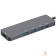 Контроллер Gembird Док-станция Type-C 5в1: 3xUSB3.1, PD100W, HDMI, кабель 17см, алюминий (UHB-D1)