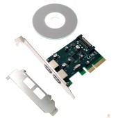 Контроллер Espada Контроллер PCI-E, USB 3.2 Gen2(2xUSB-A) (PCIeU2AGen2) (45996)