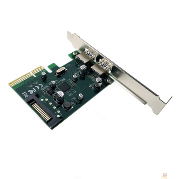 Контроллер Espada Контроллер PCI-E, USB 3.2 Gen2(2xUSB-A) (PCIeU2AGen2) (45996)-2