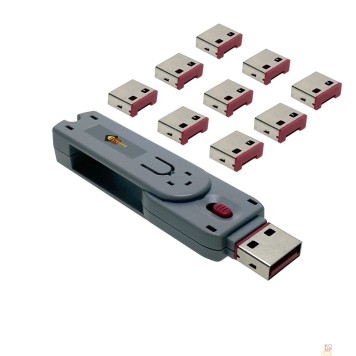 Контроллер Espada USB блокиратор портов (в комплекте 10 заглушек) ELock10, Esterra  (46006)