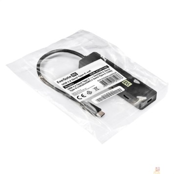 USB-концентраторы Exegate EX298169RUS USB-Хаб (концентратор) 4-в-1 ExeGate DUB-2C2P/10G (кабель-адаптер USB 3.2 Gen2 Type C --> 2xUSB3.2 Gen2 Type-A (10G)/2xUSB3.2 Gen2 Type-C (10G), SuperSpeed+ USB 10Gbps, Plug&Play, -2