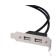 Контроллер Cablexpert Планка на заднюю панель низкопрофильная, 1 порт COM/RS-232/DB9-M (CCUSBRECEPTACLE-LP)