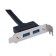 Контроллер Cablexpert Планка USB 3.0 на заднюю панель низкопрофильная, 2 порта USB (CC-USB3-RECEPTACLE-LP)