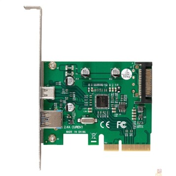 Контроллер Exegate EX298302RUS Контроллер ExeGate EXE-320-1A1C (PCI-E x4 v3.0, USB3.2 Gen2 1xType-A + 1xType-C ext., SuperSpeed+ скорость до 10 Гбит/с, разъем доп.питания, ASMedia Chipset ASM1142)-2