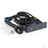 Контроллер Exegate EX298351RUS Планка USB на переднюю панель ExeGate U3H-627S, 3,5