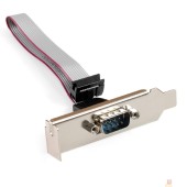 Контроллер Exegate EX298290RUS Планка портов в корпус 1xCOM ExeGate BrctDB91-LP (Com 10-pin (F) --> RS232 DB9 Male, кабель 20см, Low Profile)