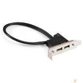 Контроллер Exegate EX298293RUS Планка портов в корпус 2xUSB2.0 ExeGate BrctUSB2-2A-LP (USB 2.0 9pin (IDC 9pin F) --> 2x USB 2.0 Af, кабель 20см, Low Profile)