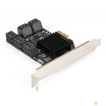 USB-концентраторы Exegate EX299524RUS Контроллер ExeGate EXE-510v2 (PCI-E x1, SATA3 6Gb/s, 10 int, ASMedia Chipset ASM106x+JMB575)