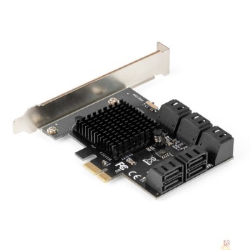 USB-концентраторы Exegate EX299524RUS Контроллер ExeGate EXE-510v2 (PCI-E x1, SATA3 6Gb/s, 10 int, ASMedia Chipset ASM106x+JMB575)-1