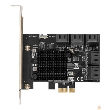 USB-концентраторы Exegate EX299524RUS Контроллер ExeGate EXE-510v2 (PCI-E x1, SATA3 6Gb/s, 10 int, ASMedia Chipset ASM106x+JMB575)-2