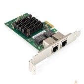 Контроллер Exegate EX299699RUS Сетевой адаптер ExeGate EXE-I350-T2V1 (PCI-E x1, порты 2xRJ45 (медные), 10/100/1000Mbps, Gigabit NIC Intel Chipset NHI350AM2)