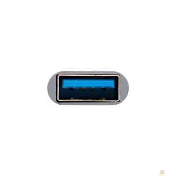 USB-концентраторы Exegate EX299790RUS USB-Хаб (концентратор) 7-в-1 ExeGate DUB-761C3 (кабель-адаптер USB Type-A + Type-C --> 6xUSB2.0, 1xUSB3.0, Plug&Play, серебристый)-2