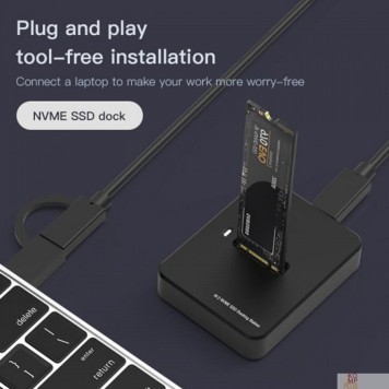 Контроллер KS-is Док станция 2 в 1 USB для накопителей M.2 NVMe, M.2 SATA (KS-911)-2