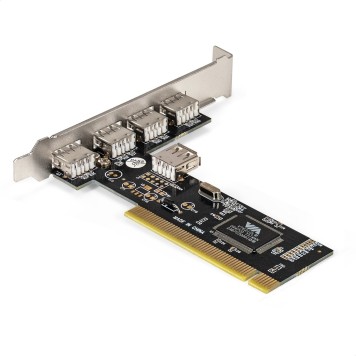 USB-концентраторы Exegate EX281227RUS Контроллер EXE-352 PCI v2.2, 4*USB2.0 ext. + 1*USB2.0 int., VIA Labs Chipset VT6212L-1