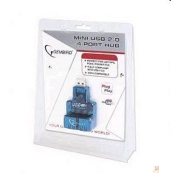 Контроллер GEMBIRD  HUB USB2.0 Mini 4-port UHB-CN224-1